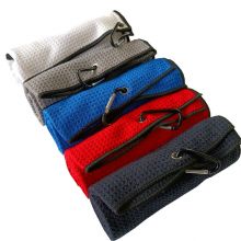 Waffle Pattern Tri-fold Golf Towel