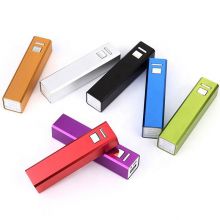 2200mah Aluminum Rectangular Lipstick Shape Power Bank