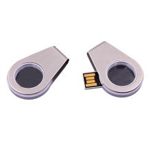 Light Up Swivel Round Acrylic USB Flash Drive