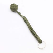 Outdoor Paracord Braided Self-defense Ball Keychain