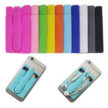 Silicone Adhesive Stick Cell Phone Wallet