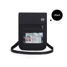 Super Slim Travel Neck Wallet Pouch With RFID Blocking Passport Holder to Protect Your Important Papers and Cash, Water Resistant