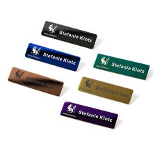 Name Tag Name Plate Badge Round Corners, Magnetic Backing or Safety Clip for Office, School, Hotel, Trade Event, Uniform Jackets