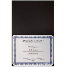Paper Specialty Cover Folding Diploma Holder for Office, Business Awards, Graduation, School Diploma Holder