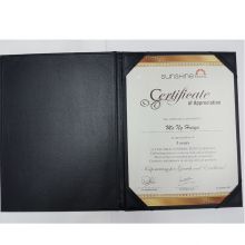 Folded PU Leather Diploma Cover