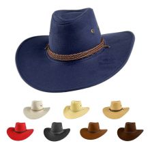 Classic Western Faux Suede Wide Brim Cowboy&Cowgirl Hat