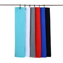 Microfiber Tri-fold Waffle Pattern Golf Towel