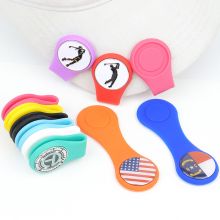 Upgrade Silicone Golf Ball Marker Hat Clip Strong Magnetic Attach to Hats Caps Edge Belt Ball Marker Holder for Women Men Golfer