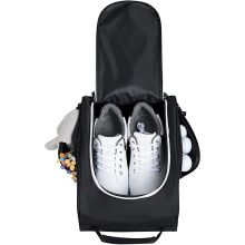 Oxford Golf Shoe Bag Zippered Shoe Carrier Bag With Ventilation & Double Outside Pockets For Golf Balls, Tees And Other Accessories