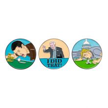 Funny Golf Hat Clip With Enamel Magnetic Golf Ball Marker, Golf Accessories