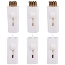 Plastic 2-in-1 Golf Brush, Double Side Retractable Mini Pocket Golf Club Cleaning Brush With Brass Bristles, Spike Groove Cleaner