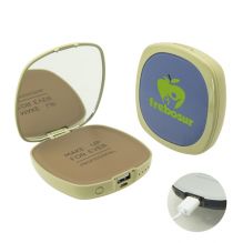 Mirror 2-in-1 Power Bank, Compact Beauty Mirror Power Bank, External Battery Pack With Makeup Mirror For Travel