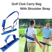 Golf Club Carry Bag With Adjustable Shoulder Strap, Portable Lightweight Golf Club Carrier, Hold 3-5 Poles & 6 Tees & 3 Balls