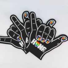 Full imprint Cheering up Foam Hand Sponge Cheering Hand Palm for School Items Sports Events, Celebration Noise Maker Party Favors