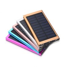 Aluminum 6000mAh Solar Mobile Power, Portable Power Bank External Battery Pack  Charger, Great for Camping, Hiking or Emergencies