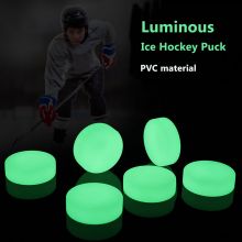 Ice Hockey Puck Glow in The Dark Party Pucks for Kids Adults Youth Green Floor Puck for Indoor Outdoor Road Roller Hockey Games