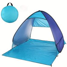 Portable Quick-Opening Pop Up Beach Tent With Carry Bag, Easy Set Up Beach Sun Shelter for 3-4 people, Beach Sun Shade Canopy