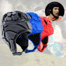 Rugby Goalkeeper Collision Cap: Ultimate head protection with reinforced EVA design, Football Protective Helmet for safer play.