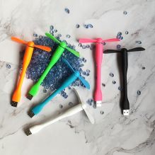 Mini Portable USB Pocket Fan, Soft Silicone Build, Compact Design