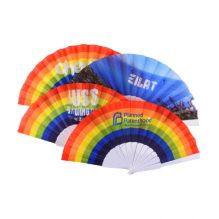 Polyester Folding Plastic Fan, Size: 13.2