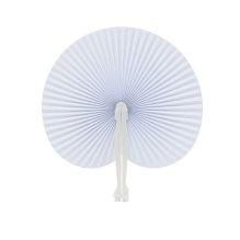 Round Shape Foldable Paper Fan, Size: 5.7