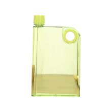 Creative A5 Transparent Notebook Water Bottle -- Slim Portable Flat Design, Eco-Friendly PS Material, 12.8oz