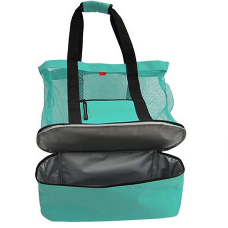 Custom logo Mesh Beach Bag Toy Tote Bag