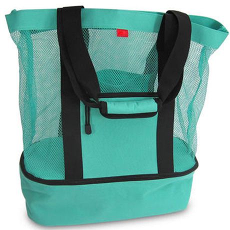 Custom logo Mesh Beach Bag Toy Tote Bag