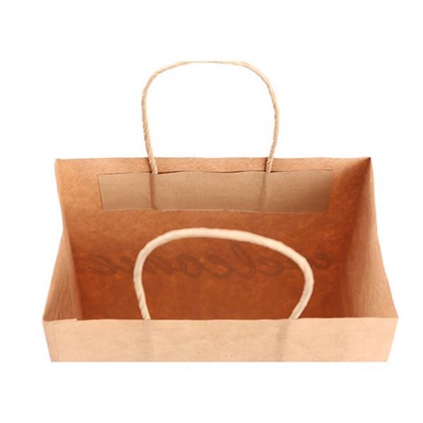 Kraft Paper Shopping Tote Bag With Your Logo