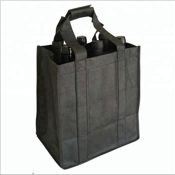 Non Woven Budget Tote Bag Non-Woven 6 Bottle Wine Tote