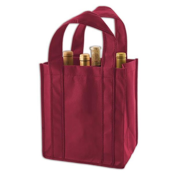 Non Woven Budget Tote Bag Non-Woven 6 Bottle Wine Tote