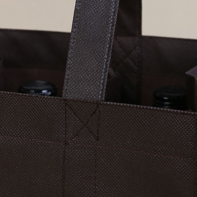 Non Woven Budget Tote Bag Non-Woven 6 Bottle Wine Tote