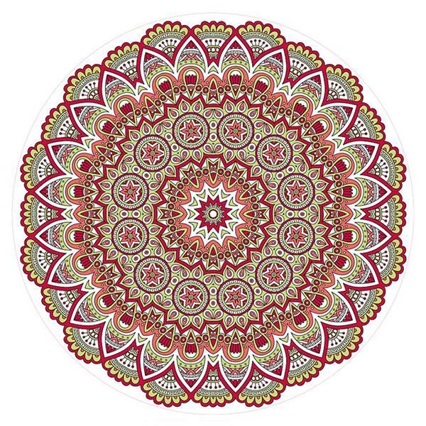 Chinoiserie Microfiber Round Terry Beach Towels