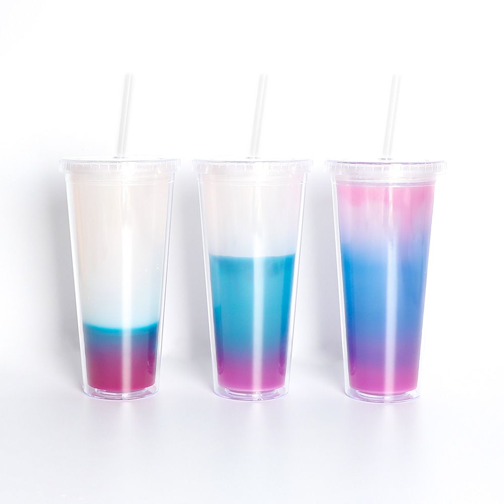 20 OZ Colorful Cold Changed Color Sublimation Tumbler