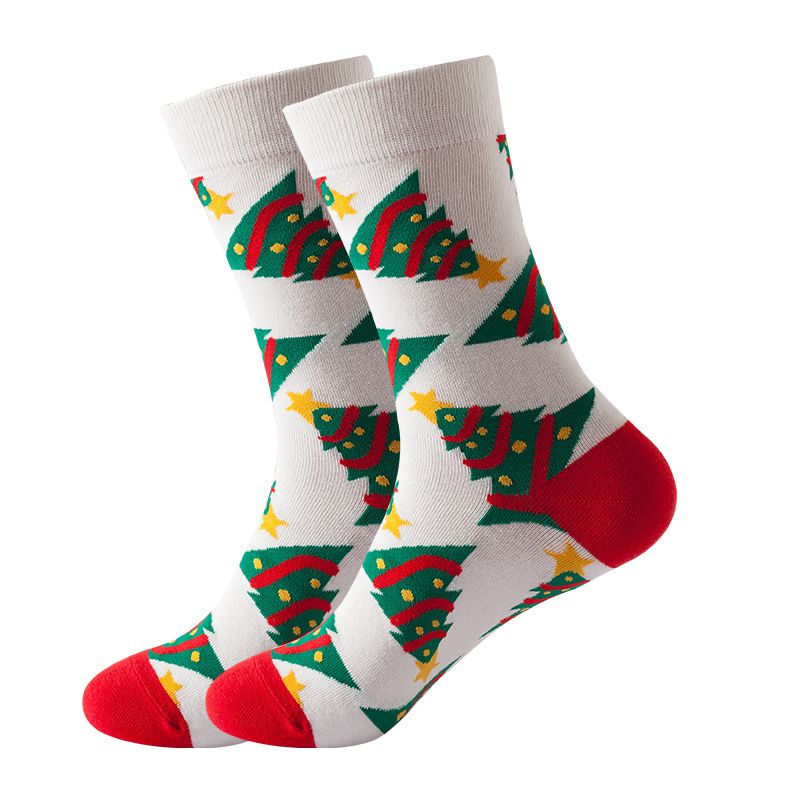 Christmas Holiday Cotton Knit Crew Xmas Socks