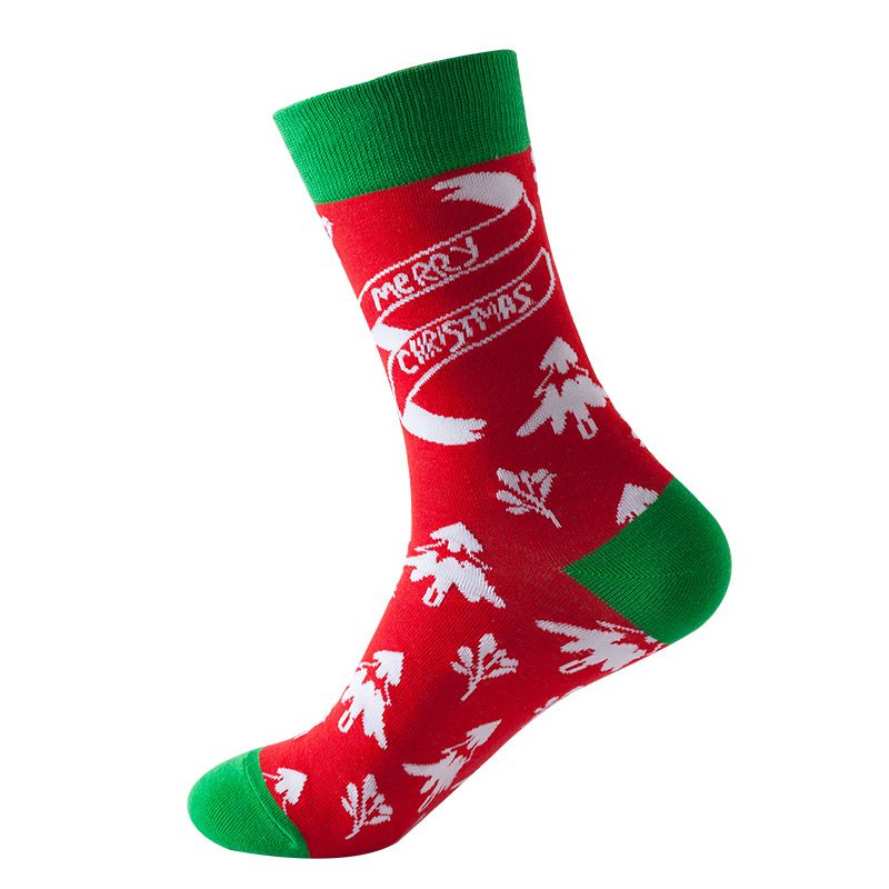 Christmas Holiday Cotton Knit Crew Xmas Socks