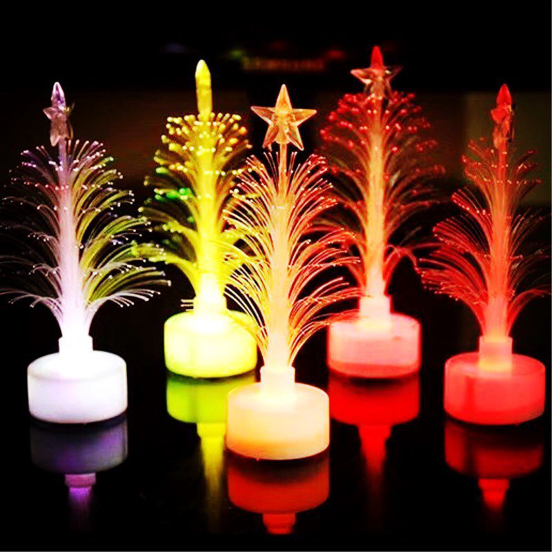 Christmas Color Changing Fiber Optic Led Glowing Tree