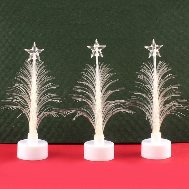 Christmas Color Changing Fiber Optic Led Glowing Tree