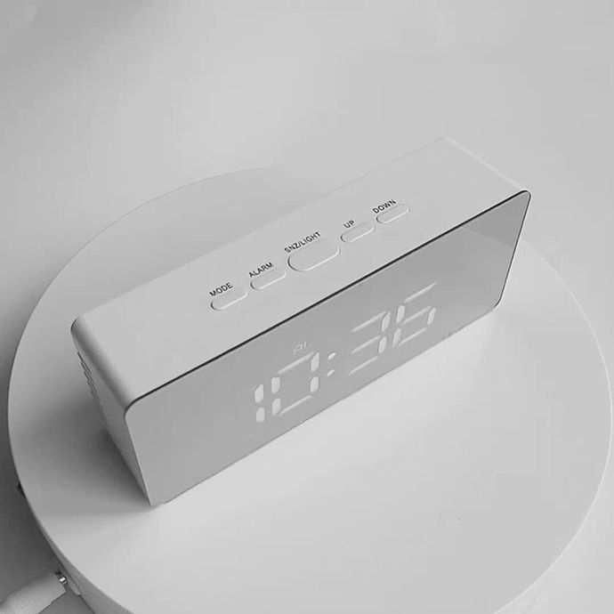 Mirror LED Digital Alarm Clock