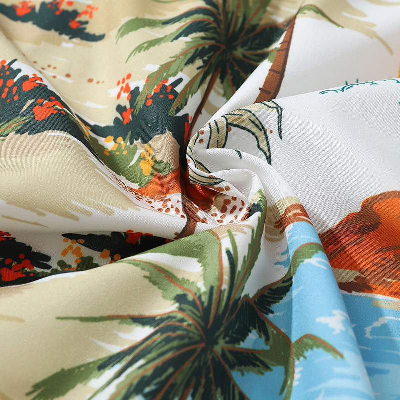 Unisex Printed Hawaiian Camp Shirt