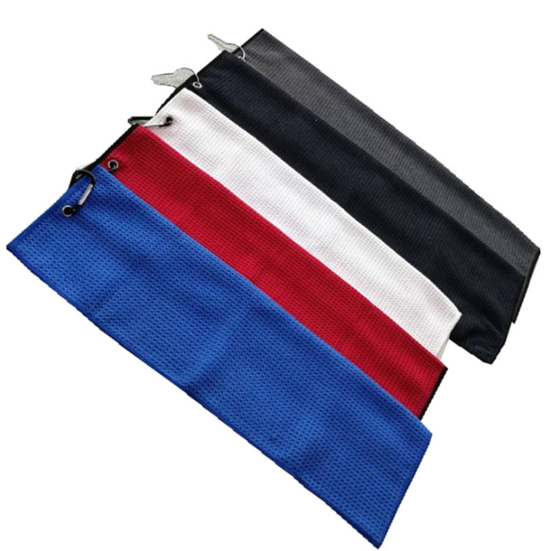 Waffle Pattern Tri-fold Golf Towel