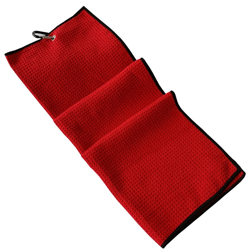 Waffle Pattern Tri-fold Golf Towel