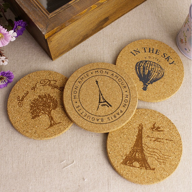 Custom Round Shape Cork Coaster