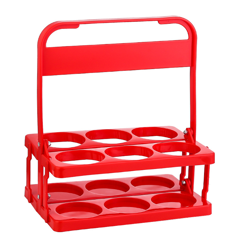 6-Pack KTV And Party Folding Plastic Beer Bottle Holder