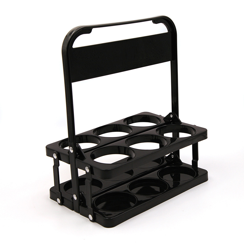 6-Pack KTV And Party Folding Plastic Beer Bottle Holder