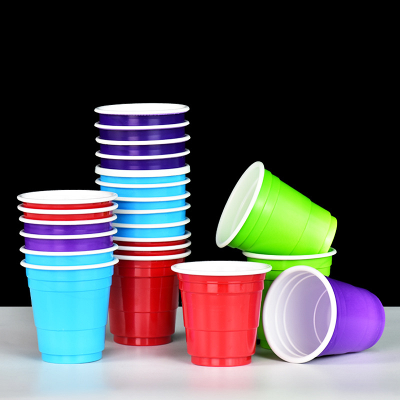 2 oz. Plastic Party Cup Shot Glasses