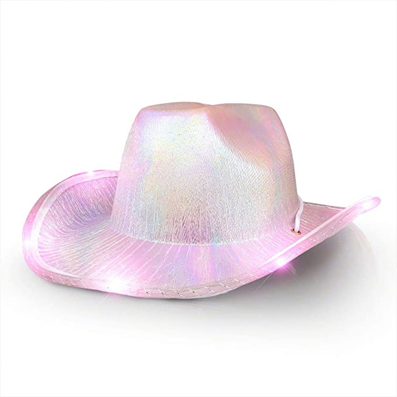 Halloween Party Cosplay LED Cowboy Hats
