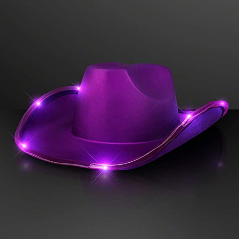 Halloween Party Cosplay LED Cowboy Hats