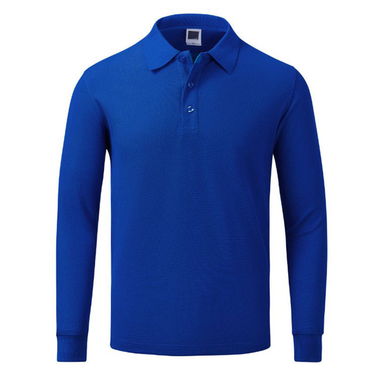 Long Sleeve Lapel Advertising Polo-shirt 