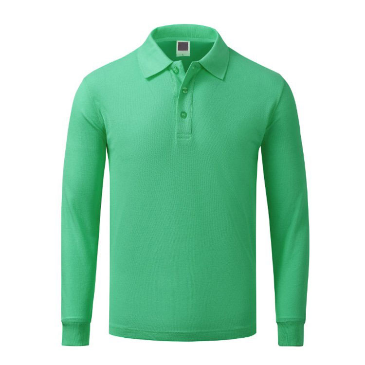 Long Sleeve Lapel Advertising Polo-shirt 